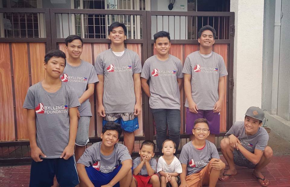 A group of boys from Bylling Foundations home on the Phillipines